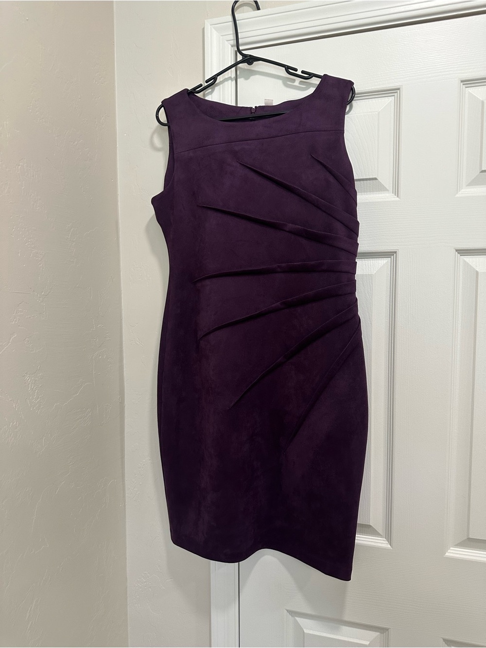 Calvin Klein Aubergine Sleeveless Sheath Dress